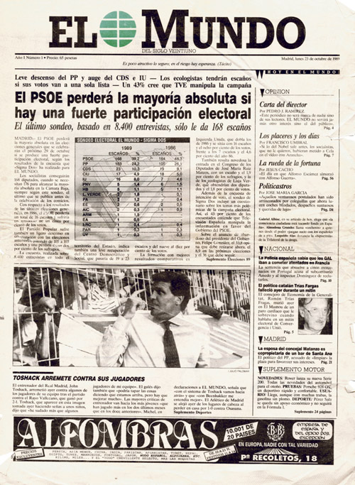 El Mundo 23 octubre de 1989 