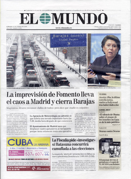 El Mundo 10 enero de 2009